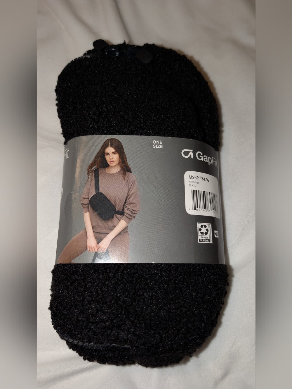 GAP Sherpa Belt Bag Black NIP - Picture 2 of 8
